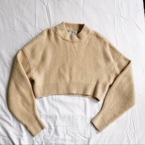 & other stories cream wool sweater xs